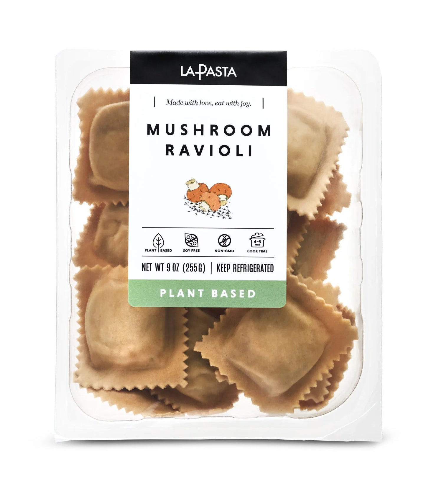 Plant-Based Fresh Mushroom Ravioli - 2 Pack - Each pack is 9oz