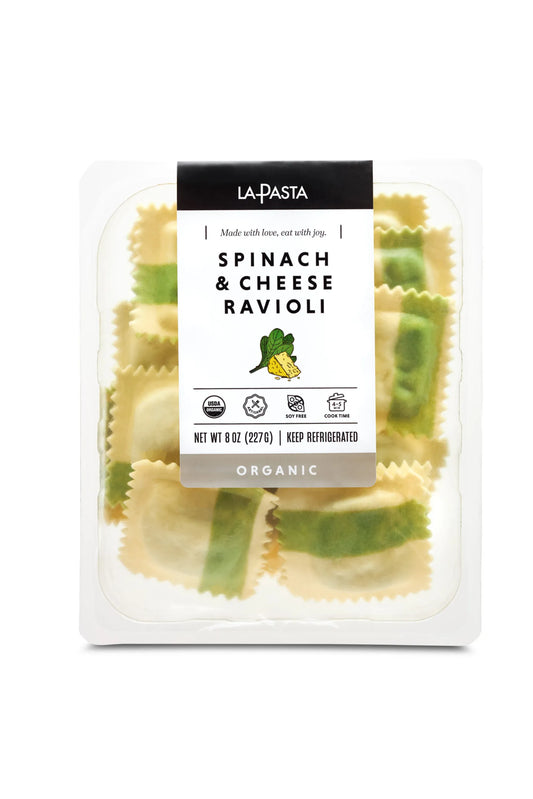 Organic Fresh Spinach & Cheese Ravioli - 2 Pack - Each pack is 9oz