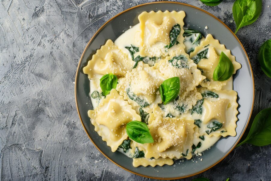 Low-Carb & High-Protein Fresh Spinach & Ricotta Cheese Ravioli - 2 Pack - Each pack is 9oz